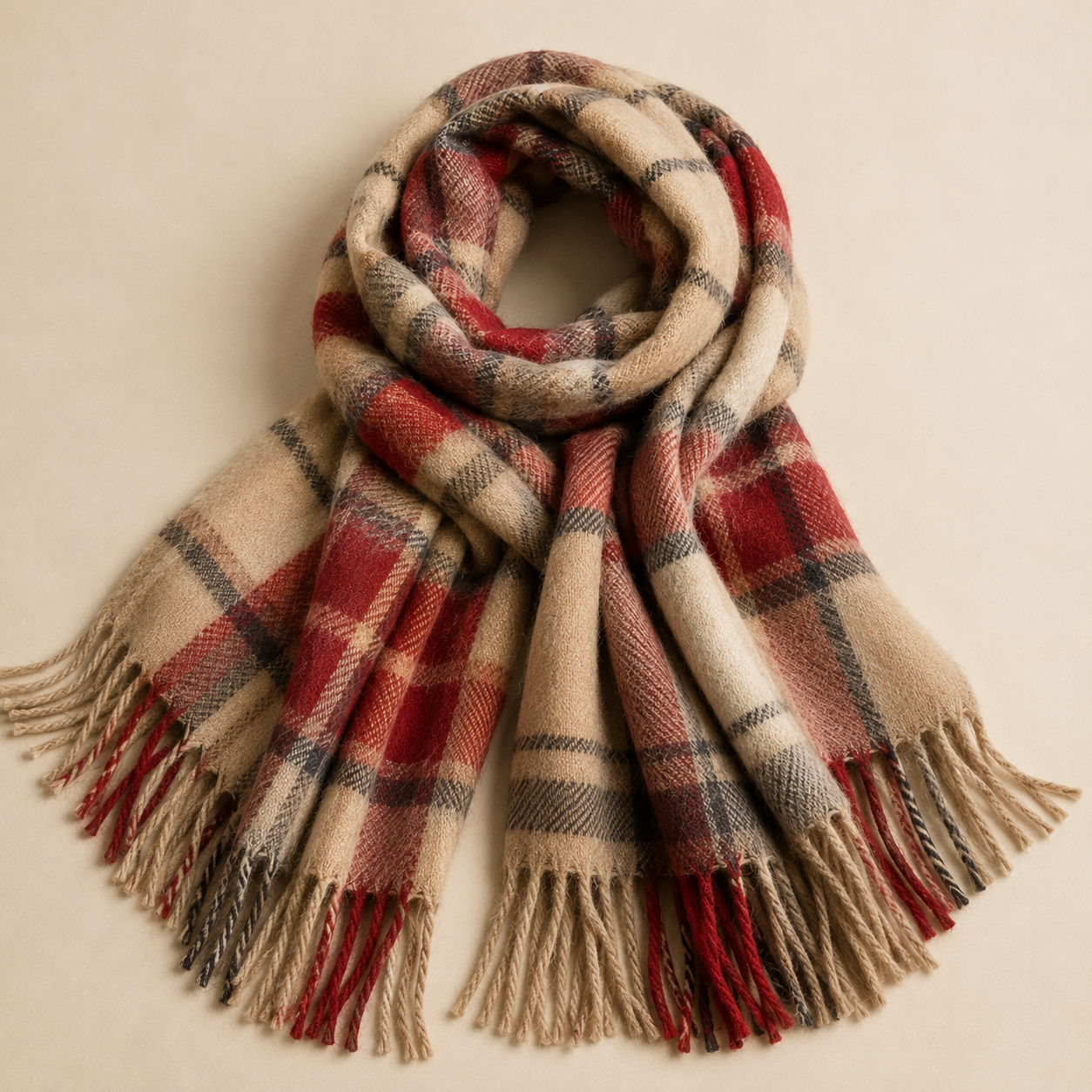 Tartan Wool Scarf