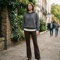 Flared Knit Trousers