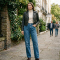 Vintage Blue Straight-Leg Jeans