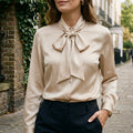 Silk Pussy-Bow Blouse