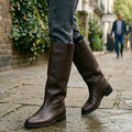 Wide-Shaft Knee-High Boots
